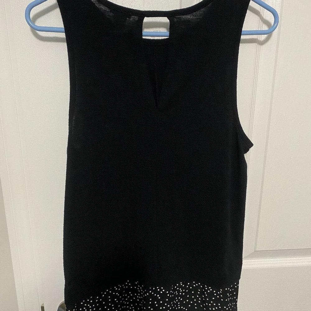 Black J. Crew sleeveless top size Large